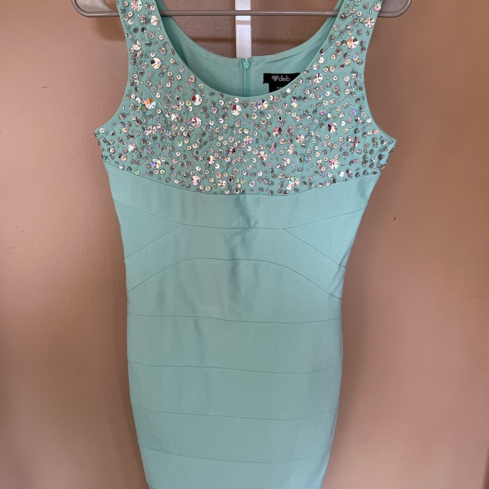 Deb Sequin Party Dress. NWOT